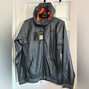BNWT MENS NIKE DRI FIT HOODED TRAINING JACKET #810157-021 GRAY US SIZE SMALL (S)